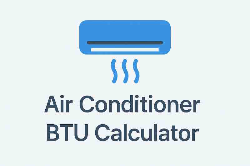 Air conditioner BTU calculator