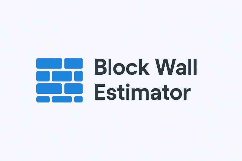 Block Wall Estimator