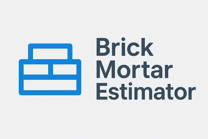 Brick Mortar Calculator