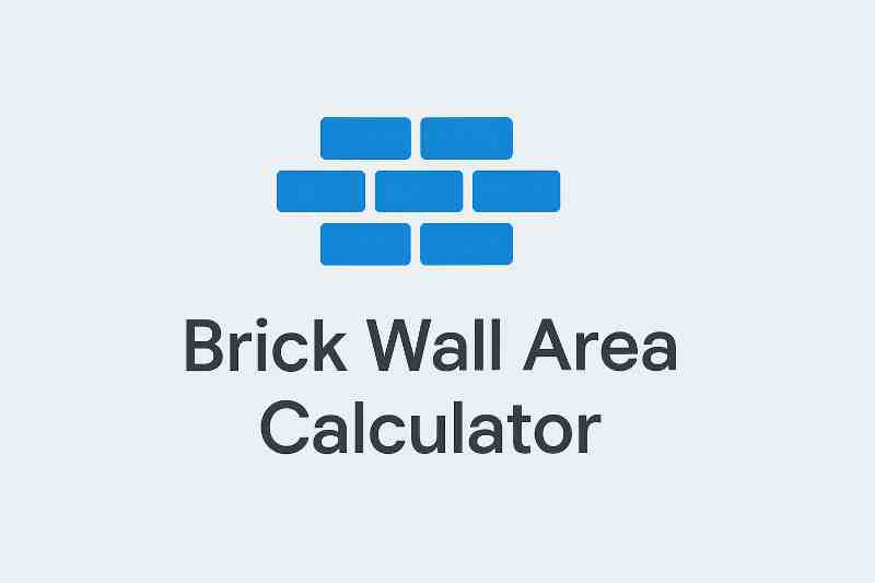 Brick Wall Area Calculator