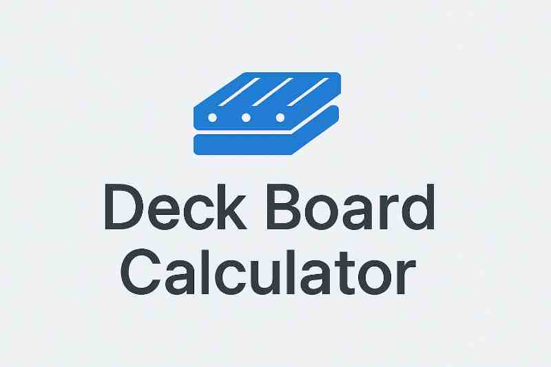 Deck Board Calculator