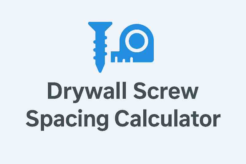 Drywall Screw Calculator