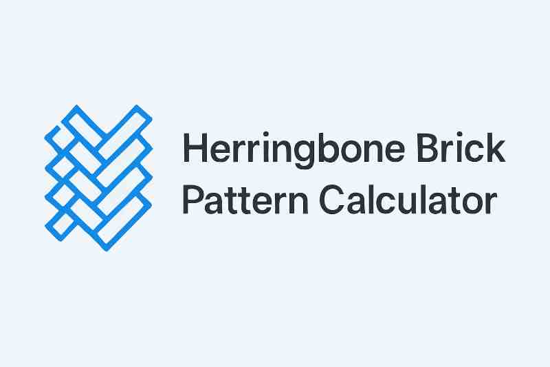 Herringbone Brick Pattern Calculator